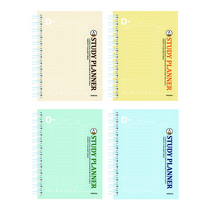 미소로 2500 D DAY 스터디 플래너 2287 4종 세트, 베이지, 옐로우, 민트, 블루