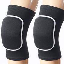 미끄럼방지 무릎 보호대 블랙 화이트 2p, 1개