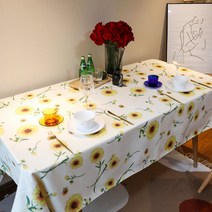 알럽홈 플라워 보헤미아 린넨 식탁보, TYPE 02, 60 x 60 cm