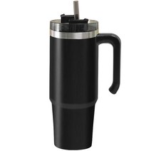 파스텔 진공 스텐 냉온 텀블러, 블랙, 900ml