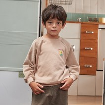 팬콧키즈 아동용 핸드덕 벨로아 배색 맨투맨