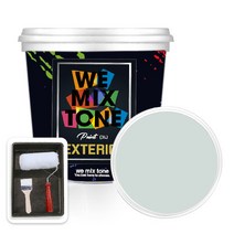 WEMIXTONE 외부용 EXTERIOR 페인트 3L + 붓 + 로울러 + 트레이 세트, WMT0283P01(페인트)
