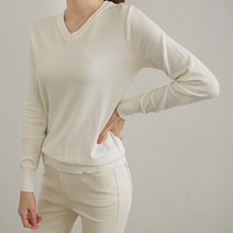 시크폭스 여성용 여우니트 3탄 비스코스사 베리소프트 브이넥니트