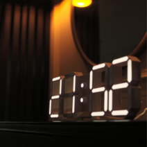 로이레트니 테이블 반투명 LED시계 3m, 무드