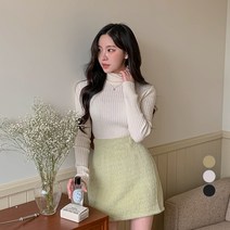 베러스윗 여성용 골지 도톰 폴라티