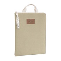 아이코닉 코트니 A4 노트북 파우치, BEIGE