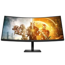 HP 86.4cm WQHD OMEN VA패널 스피커 게이밍 커브드 모니터 1ms 165Hz, HP OMEN 34C