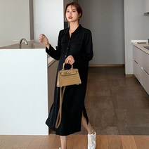 민성컴퍼니 수유가편한 셔츠 스타일 임산부 원피스