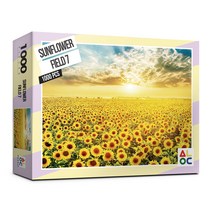 해바라기 들판7 직소퍼즐 AL3010, 1000피스, 혼합색상