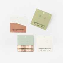 땡큐 쥬얼리택 4종 x 30p 세트, 혼합색상, 1세트