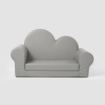 허니듀래빗 클라우디 2인용 유아쇼파 베드, 쿨그레이