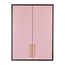 두진 트윈 컬러 욕실수납장, 핑크, 1개