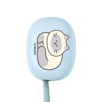 트라이코지 야옹이식빵 LED 미니 휴대용 칫솔기 STB-022, 샴