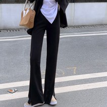 여성용 라느미 스판 부츠컷 밴딩 팬츠 PT7235C13