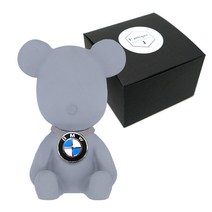 라띠크제이 엠블럼 베어 차량용 방향제 BMW 그레이 + 리필 화이트머스크 5ml, 1세트