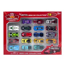 베스트 아동용 메탈미니카 컬렉션 18종 세트, 혼합색상