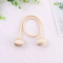 블룸소셜 로프 마그네틱 커튼볼, 베이지, 2개