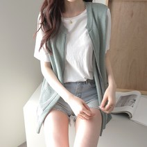 제니트 여성용 포켓 칼라일 조끼