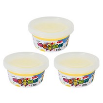 에듀클레이 낱색 3p, 형광노랑, 120g