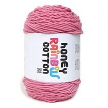 니뜨 허니 레인보우 코튼 뜨개실 100g, 306 핑크, 1개