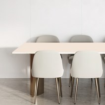 어나더 양면 가죽 방수 사각 식탁보, 60 x 60 cm, 아이보리 + 브라운