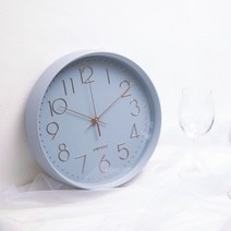 RYMD 무소음 쿼츠 벽시계, 그레이
