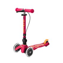 마이크로킥보드 미니 폴더블 디럭스 LED, 루비레드