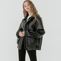 레이디볼륨 여성용 OVERFIT LEATHER BAND BLOUSON 재킷
