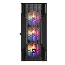 앱코 V20 베놈도어 미들타워 케이스, 블랙