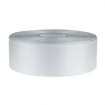고밀도주자 공단 리본끈 6mm, 백색, 90m