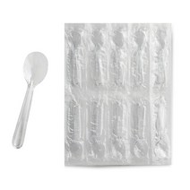 생활을그리다 8.5cm 개별포장 투명 미니미니 스푼, 1개, 200개입