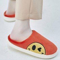 유니크9 여성용 스마일 캐릭터 거실 실내화