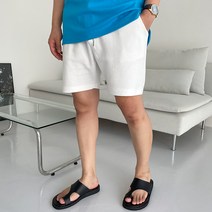 이지스튜디오 남성용 베이직 스웨트 쇼츠 트레이닝 반바지