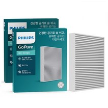 필립스 고퓨어 차량용 에어컨필터, D0011, 2개