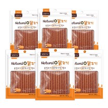 네츄럴오 강아지 간식 100g, 닭고기맛, 6개입