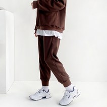 윤베리 여성용 기모 데일리 조거 팬츠 트레이닝 바지