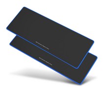 요이치 게이밍 마우스 장패드 800 x 300 x 3 mm, 블랙 + 블루, 2개