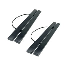 한수오 북유럽 인테리어 우드족자 2p 세트, 블랙