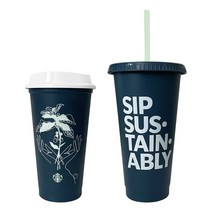 스타벅스 리유저블 레터링 콜드컵 710ml + 핫컵 473ml 세트