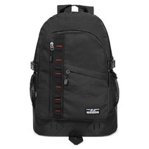 블루마운트 벨티드 사선 지퍼 등산 배낭 35L CPZ44SA, 블랙