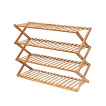 벅703 캠핑용 원목 접이식 4단 선반, 1개