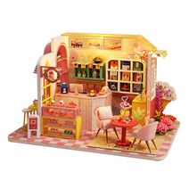 아디코 핑크 디저트하우스 미니어처 DIY 키트, 혼합색상