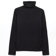 매드시스터 여성용 블랑코 기본 데일리 폴라 긴팔 티셔츠