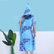 성인용 입는 망토 비치타올 900 x 1100 x 400 mm, 07 토템 거북이, 1개