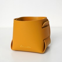 리즈제이니 미니 가죽수납함 01 노란색, 1개