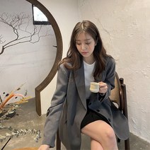 슈가펀 여성용 윌든 퀄리티 루즈 싱글자켓