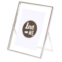 다사닷컴 북유럽풍 회전형 스틸 액자 프레임, 세로 실버