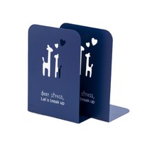 온클릭 철제 책꽂이 2p, 네이비