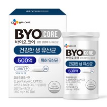 CJ 바이오코어 건강한 생유산균 500억, 60정, 1개