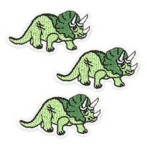 열접착식 트리케라톱스 와펜, 3개, 그린